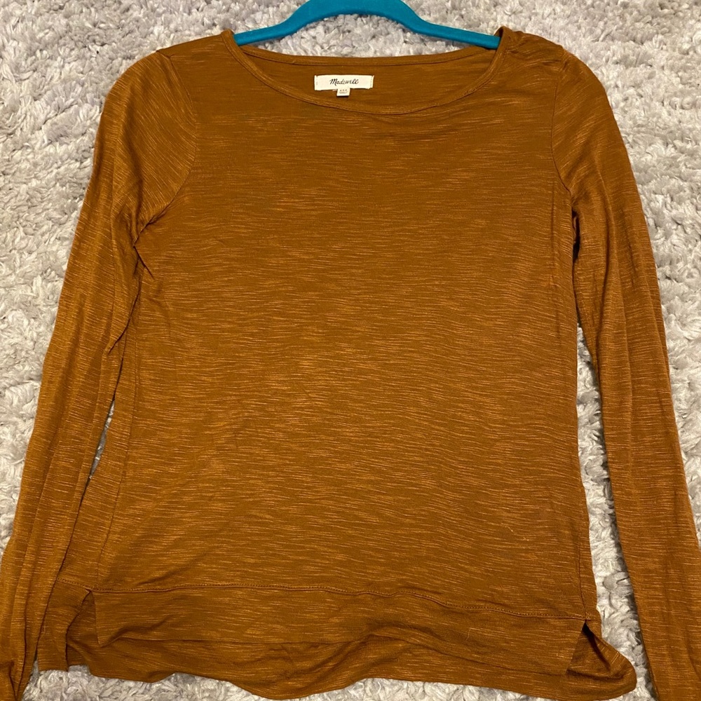 Madewell- brown long sleeve